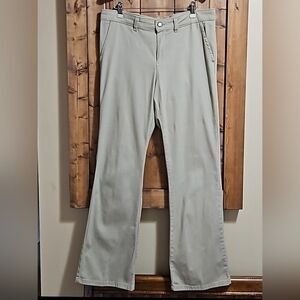 Dickies Women's Tan Slim Boot Cut Cotton Spandex Pants Size 10R
